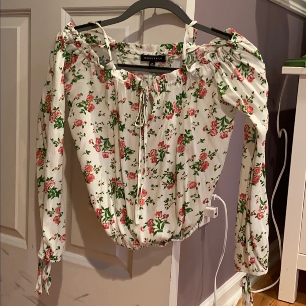 Kendall and Kylie off the shoulder long sleeve